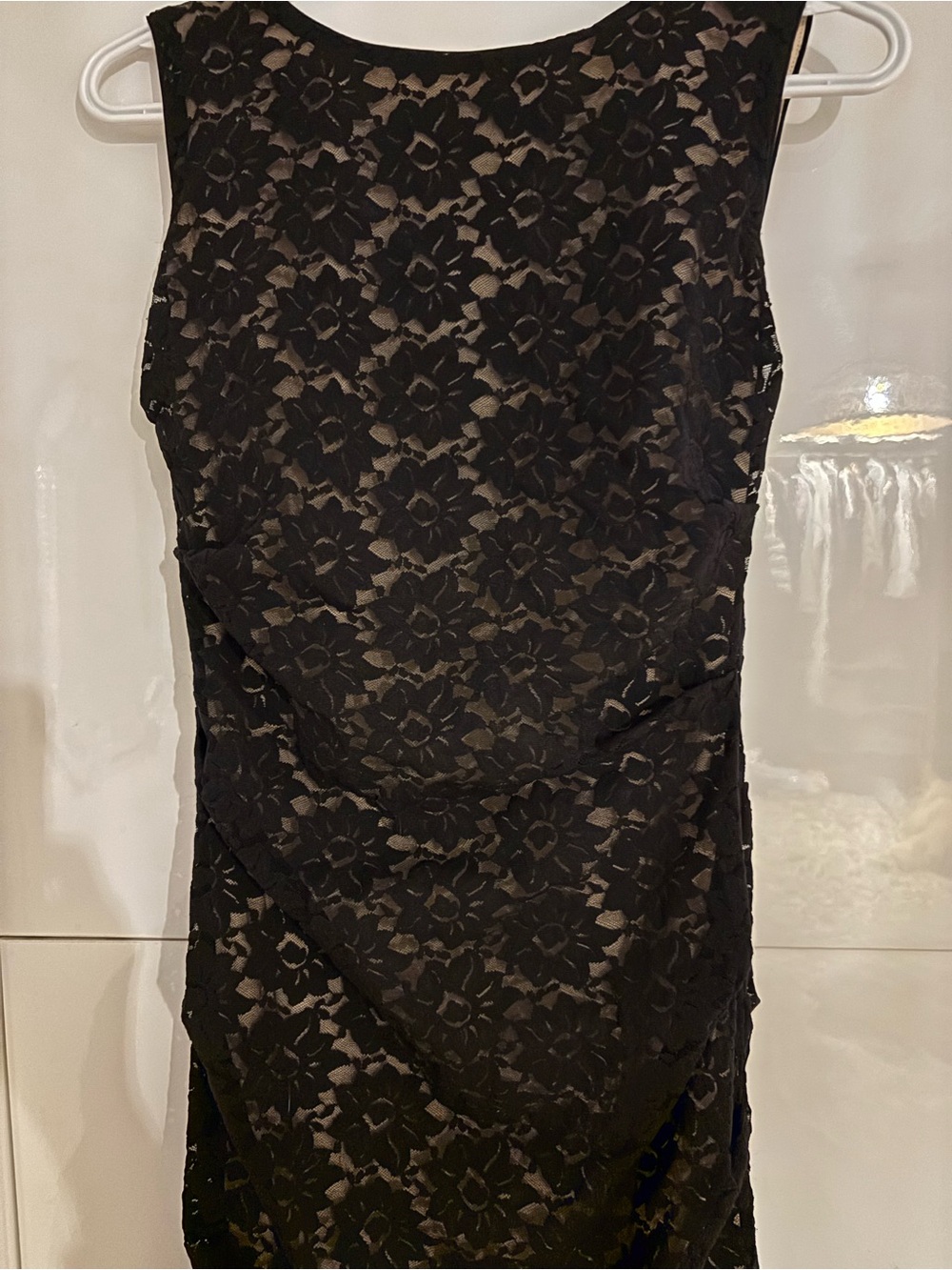 Nicole Miller Black Floral  Dress